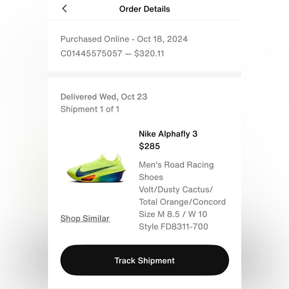 Men’s Nike Alphafly 3 with Bag - Picture 9 of 9